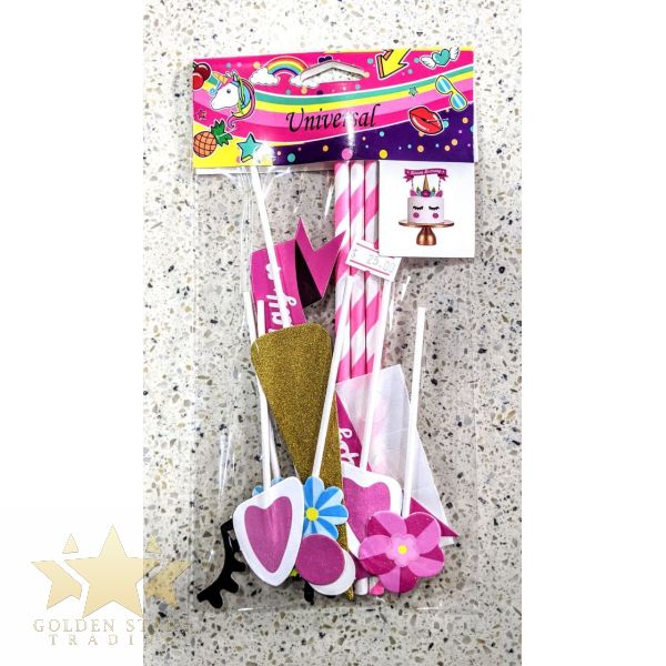 Unicorn Cake Topper Set – Golden Stars Trading