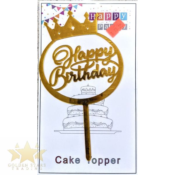 Gold Lustre Stars Edible Cake Toppers - 50 Toppers