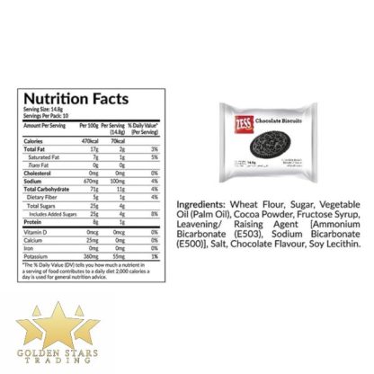 Zess Chocolate Biscuits - no cream (10ct) - Image 2