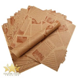 Newspaper Print Parchment Paper