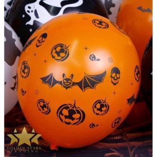 Pumpkin/Bat Latex Balloons (10ct)