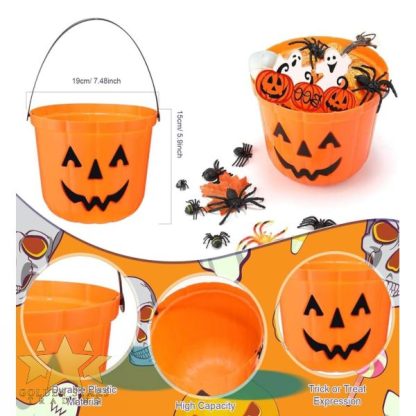Halloween Pumpkin Candy Bucket - Image 3